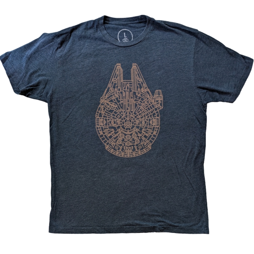 Cotton Bureau Millennium Falcon Graphic Tee